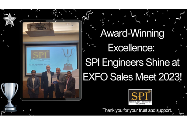 Award-Wining Excellence: SPI Engineers Shine at EXFO Sales Meet 2023