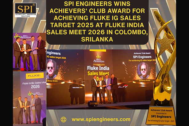 SPI ENGINEERS WINS ACHIEVERS' CLUB AWARD FOR ACHIEVING FLUKE IG SALES TARGET 2025 AT FLUKE INDIA SALES MEET 2026 IN COLOMBO, SRILANKA