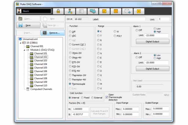 Data Acquisition - Fluke DAQ 6.0 Application Software