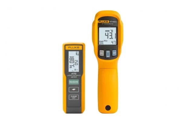 <p>Fluke 417D Laser Distance Meter / 62 MAX+ IR Thermometer Kit</p>
